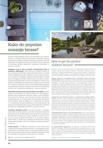 Kako do popolne zunanje terase?