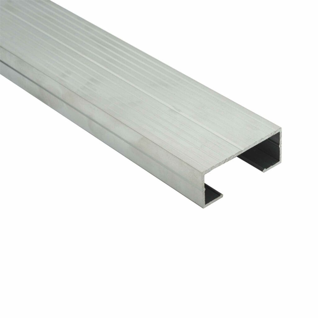 U-BRS ALUMINIJSKA PODKONSTRUKCIJA ZA TERASO Aluminijasta podkonstrukcija Buzon U-BRS za WPC in lesene terase 2350 mm - slika 1